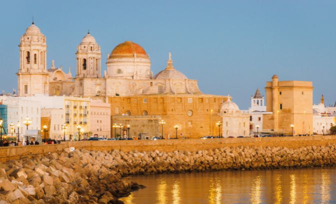De kust van Cadiz